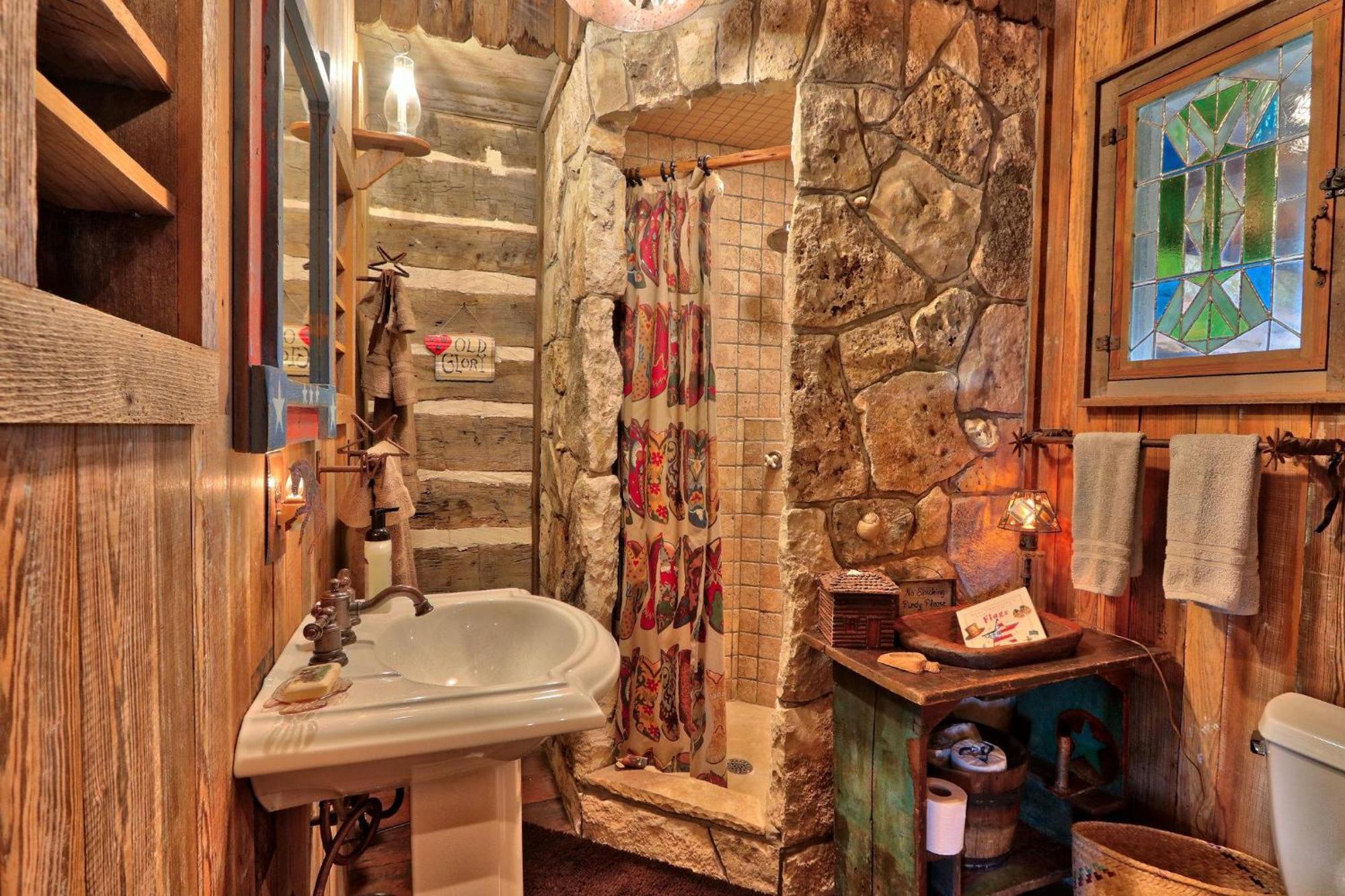 Log Cabin At Old Glory Ranch Wimberley Εξωτερικό φωτογραφία